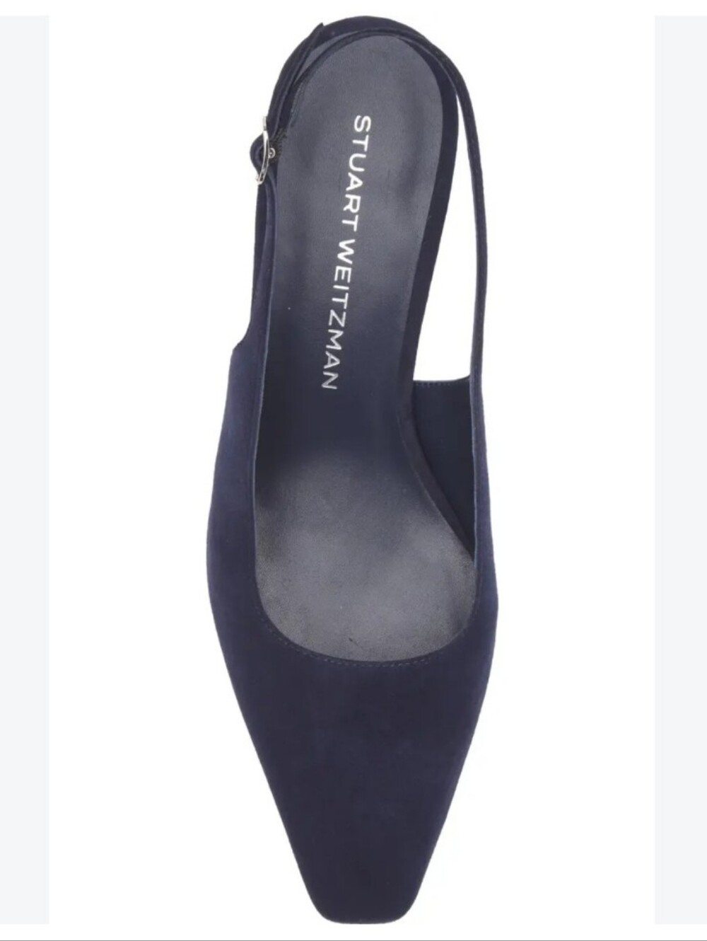 Stuart Weitzman Stassi Slingback Pump In Blue - Picture 2 of 12